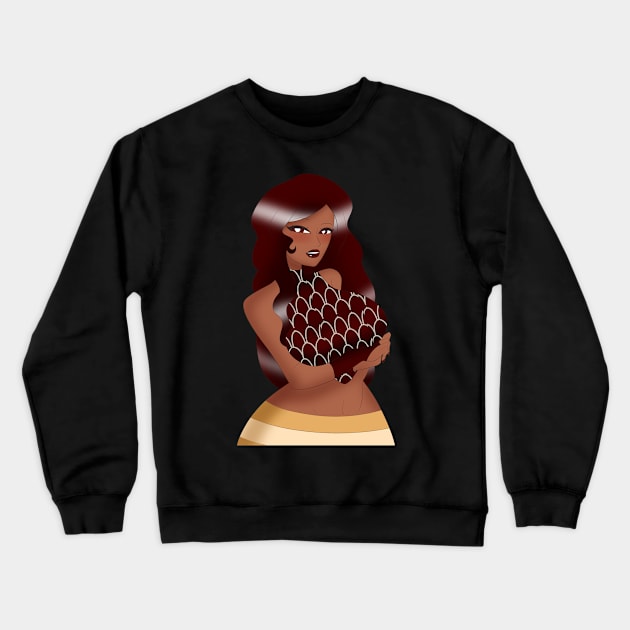 Tonya Kreme Crewneck Sweatshirt by ArielSRM